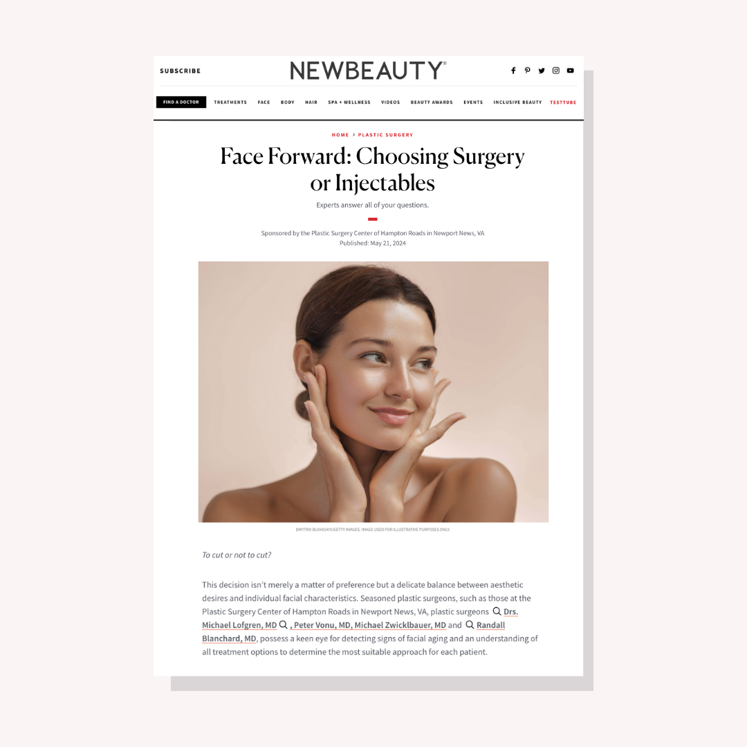 NewBeauty Article: Face Forward: Choosing Surgery or Injectables