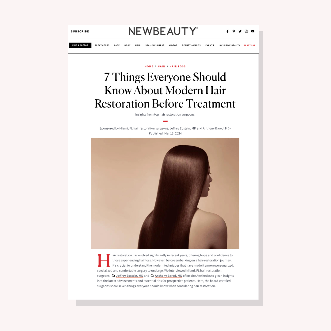 New Beauty Article, 7 things everyone should know about modern hair restoration before treatment